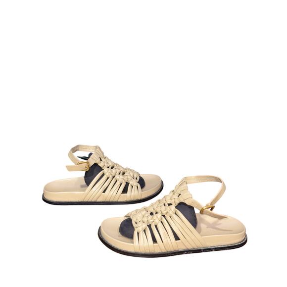 Massimo Dutti patent leather sandals size euro 41 - Picture 1 of 8